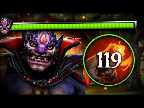 119 Finger of Death Stacks Lion 109 Kills World Record - Dota 2 Gameplay