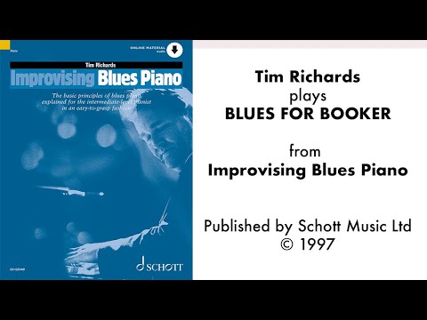 Tim Richards play BLUES FOR BOOKER from 'Improvising Blues Piano'