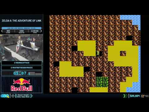 Zelda II: The Adventure of Link by mustbetuesdaymusic and megmacattack in 1:17:12 - GDQx 2019