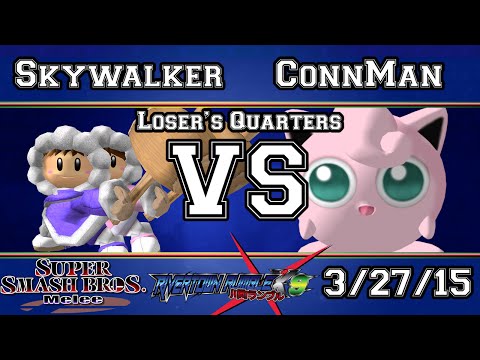 RRX9! - Skywalker (Ice Climbers) Vs LS | ConnMan (Jigglypuff) - SSBM Losers Quarters - Melee