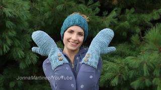 HOW TO CROCHET WINTER MITTENS | crochet mittens | adult crochet mittens