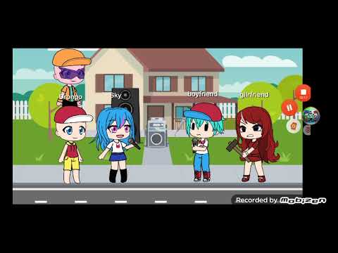 mongo e Drongo em Friday night funkin vs Sky FNF Natan gameplay e sonic 10 gacha life