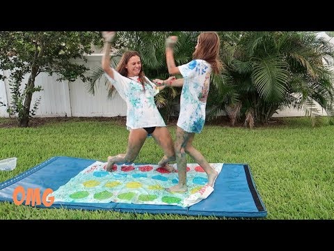MESSY PAINT TWISTER CHALLENGE | Emma Marie