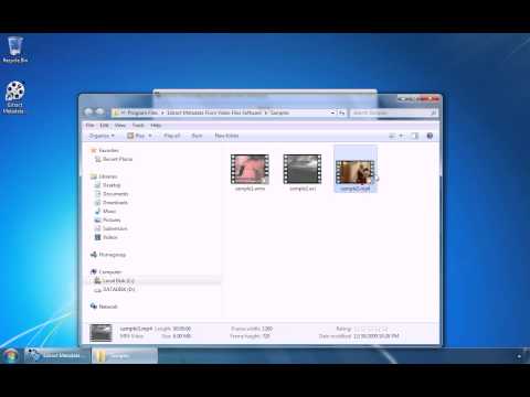 Extract Metadata From Video Files Software