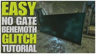 ARK - FLOATING TEK BEHEMOTH WITH NO GATE ! ( easy glitch tutorial )