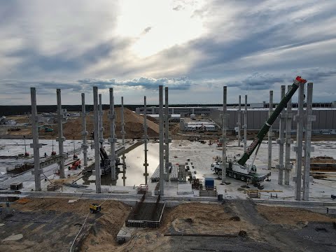 Giga Berlin Gigafactory August 2021 - Part 13 #tesla #gigafactory #gigaberlin
