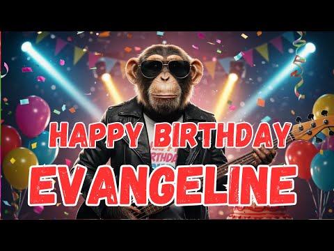 EVANGELINE Happy Birthday Song - Happy Birthday to Evangeline