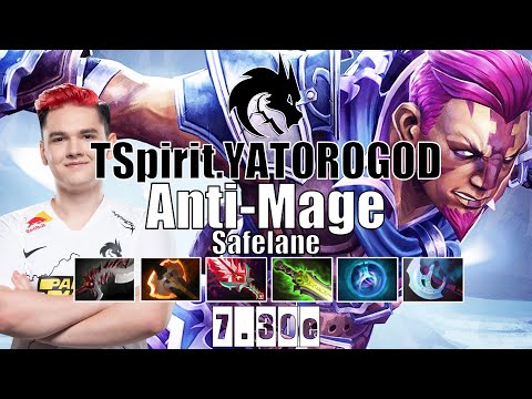 Anti-Mage Safelane | TSpirit.Yatoro | YATORO CARRY BOSS MODE 21 KILLS | 7.30e Gameplay Highlights