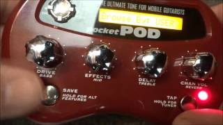 Video thumbnail for Line 6 POCKET POD tutorial by Gearfacts