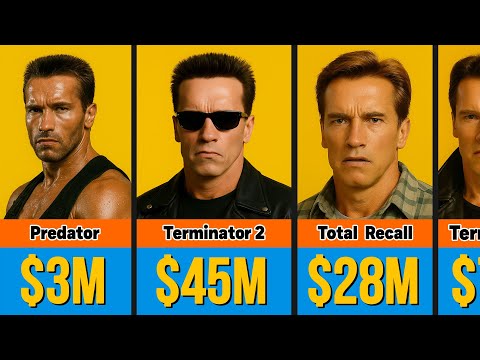 💰🤑 Arnold Schwarzenegger's Paycheck For Every Movie He Ever Made