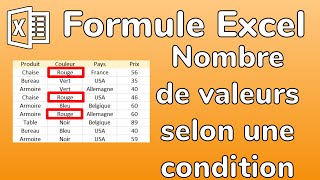 Excel - La Formule NB.SI - Compter le nombre de valeurs qui vérifient une condition - Docteur Excel