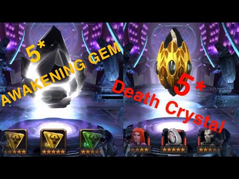 5 Star Awakening Gem + 5* Death Crystal Crystal Opening