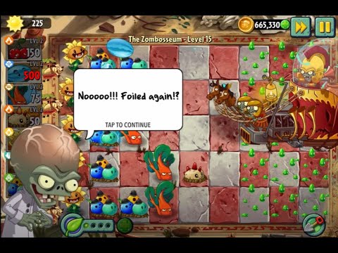 PvZ2 - The Zombosseum. Levels 1-15. FINAL BOSS BATTLE. DEFEAT THE ROMAN ZOMBIE LEGIONS!!