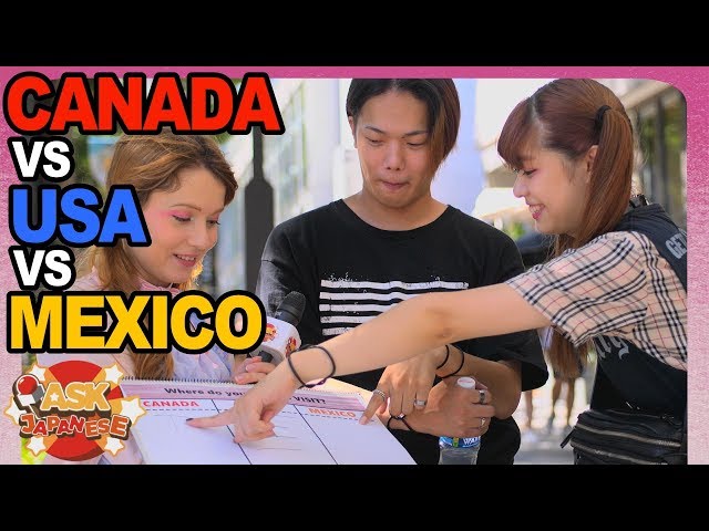Video Pronunciation of Canada and Mexico in English