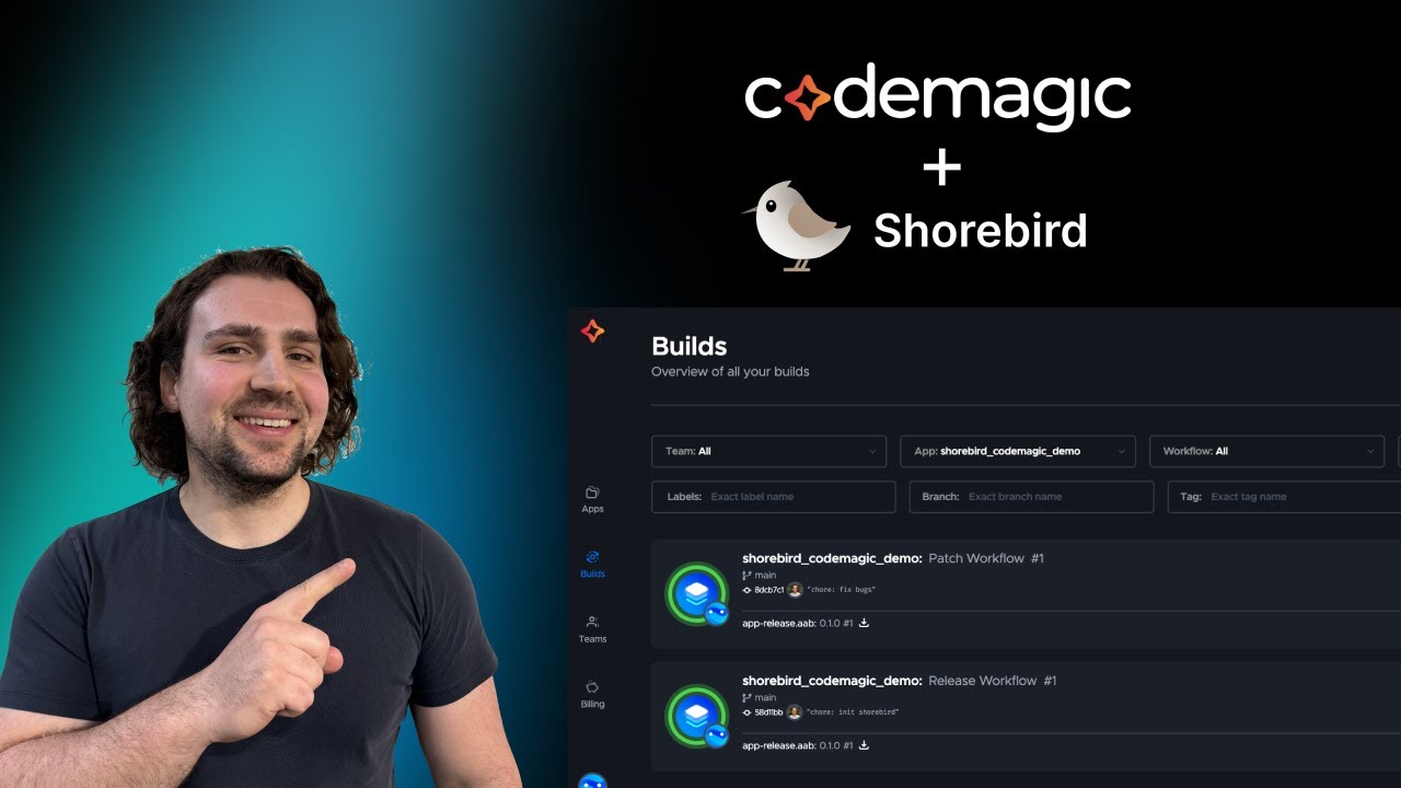 Shorebird & Codemagic Demo | Add Code Push to your Flutter app in 10 mins