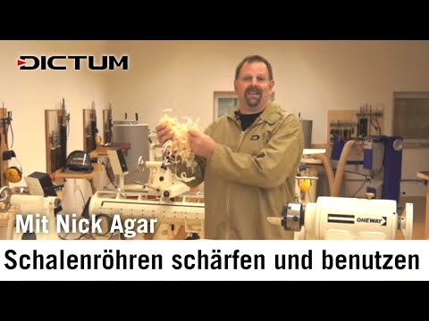 Sharpening bowl gouges with Nick Agar - DICTUM sharpening tips for the woodturning workshop