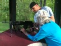 Granny Shooting AK 47