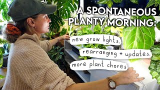 New Grow Light Setup, a Mini Tour, Updates, Chores + More 😆