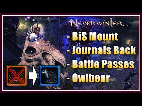 LIMITED TIME: Mount + Companion Tested, Owlbear Update, Storyteller Journals, Battle Pass, Cosmetics