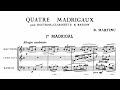 Bohuslav Martinů: Four Madrigals, H. 266 (1937)