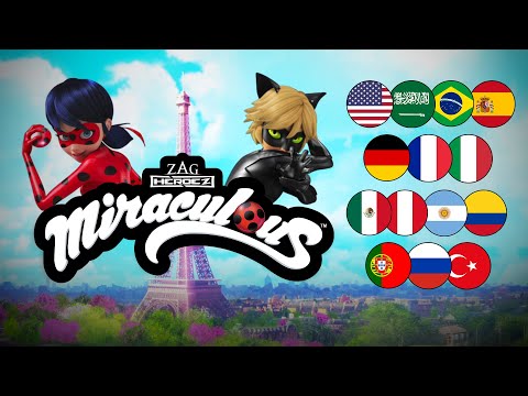 MIRACULOUS | 🐞 MULTILANGUAGE - OPENING THEME 🐾 | Tales of Ladybug & Cat Noir
