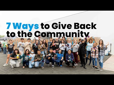 7 Ways to Give Back to the Community