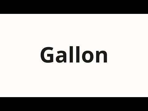 How to pronounce Gallon | Галлон (Gallon in Russian)