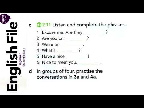 English File beginner 4th edition SB_2.11