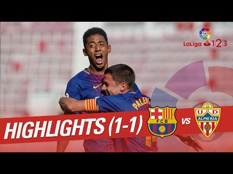 Resumen de FC Barcelona B vs UD Almería (1-1)