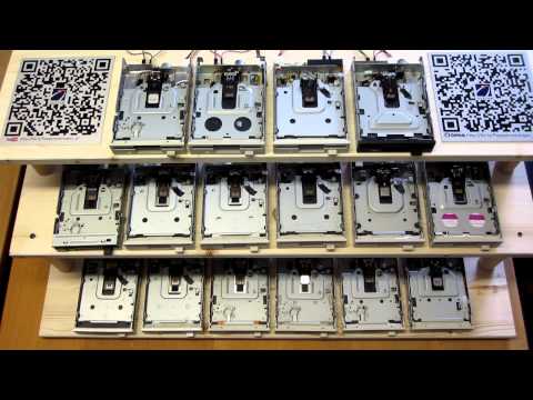 Vivaldi - 4 Seasons - Winter(Allegro non molto) on 16 floppy drives