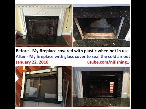 How to install a fireplace glass door? Pleasant Hearth - alpine model AN-1012