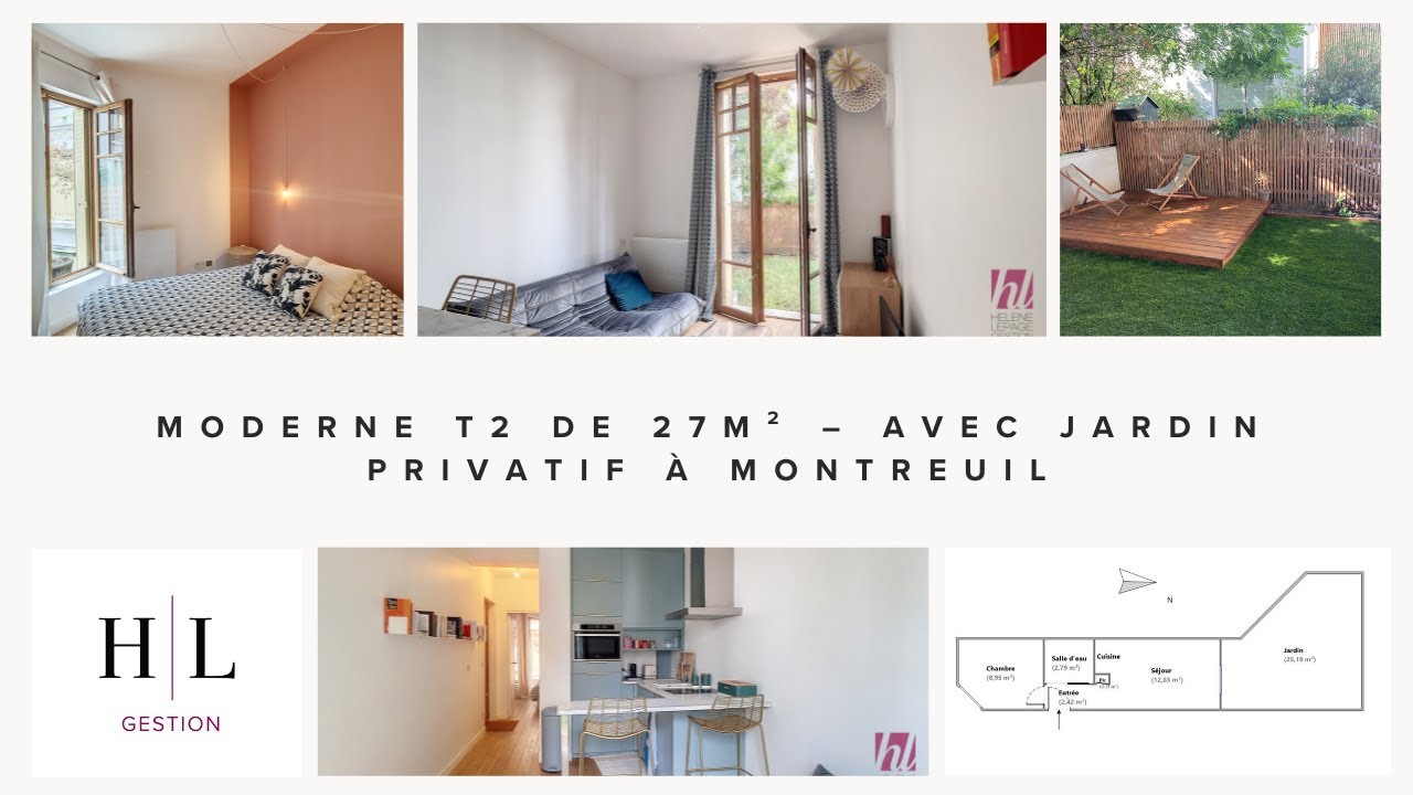 T2 - A LOUER AVEC JARDIN