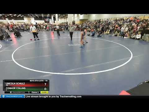 70 Lbs Champ. Round 1 - Connor Collins, IL Vs Lincoln Schulz, MN 366b