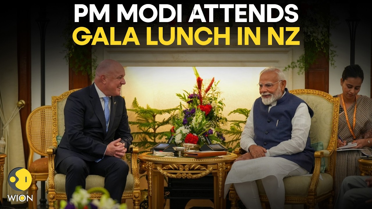 LIVE: PM Modi Participates in a Gala Lunch Hosted by New Zealand PM Christopher Luxon | WION LIVE
