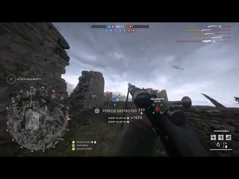 Epic Clip in battlefield 1 ( 3 kill with one sniper bullet on Plane)