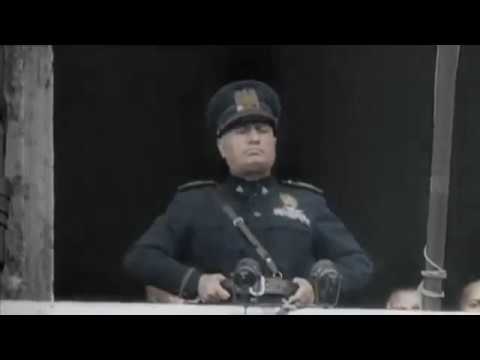 Benito Mussolini Declaration of War Britain and France