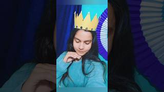 Diy paper crown 👑 Crown making ideas💡#shorts #youtubeshorts #crown #papercrown #papercraft #craft