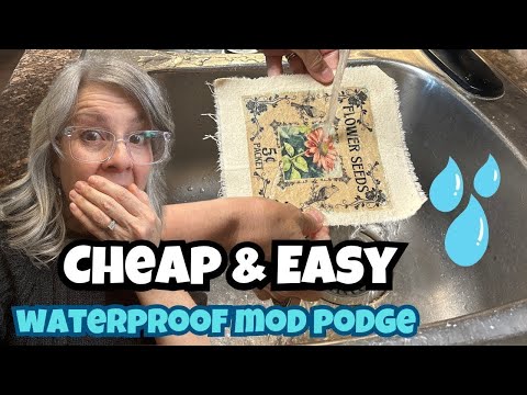 DIY Waterproof Mod Podge Alternative / Save Money & Seal Your Crafts!