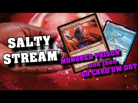 I am a Salty Boy - Legacy Stream VOD - Monored Prison and then 80 Card UW D&T - MTG Gameplay
