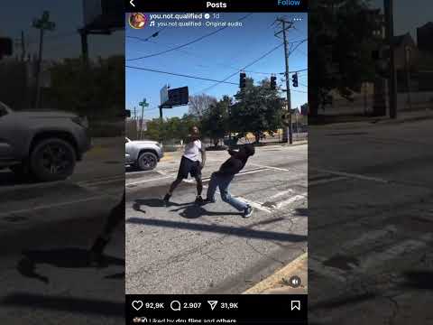 Aaron the plumber catches a fade with random fan in traffic #aarontheplumber