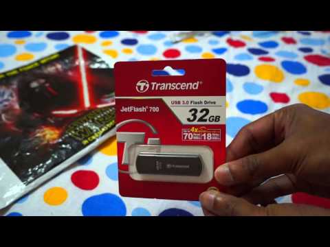 Transcend 32GB Jetflash 700 Super Speed USB 3.0 Pen Drive Black