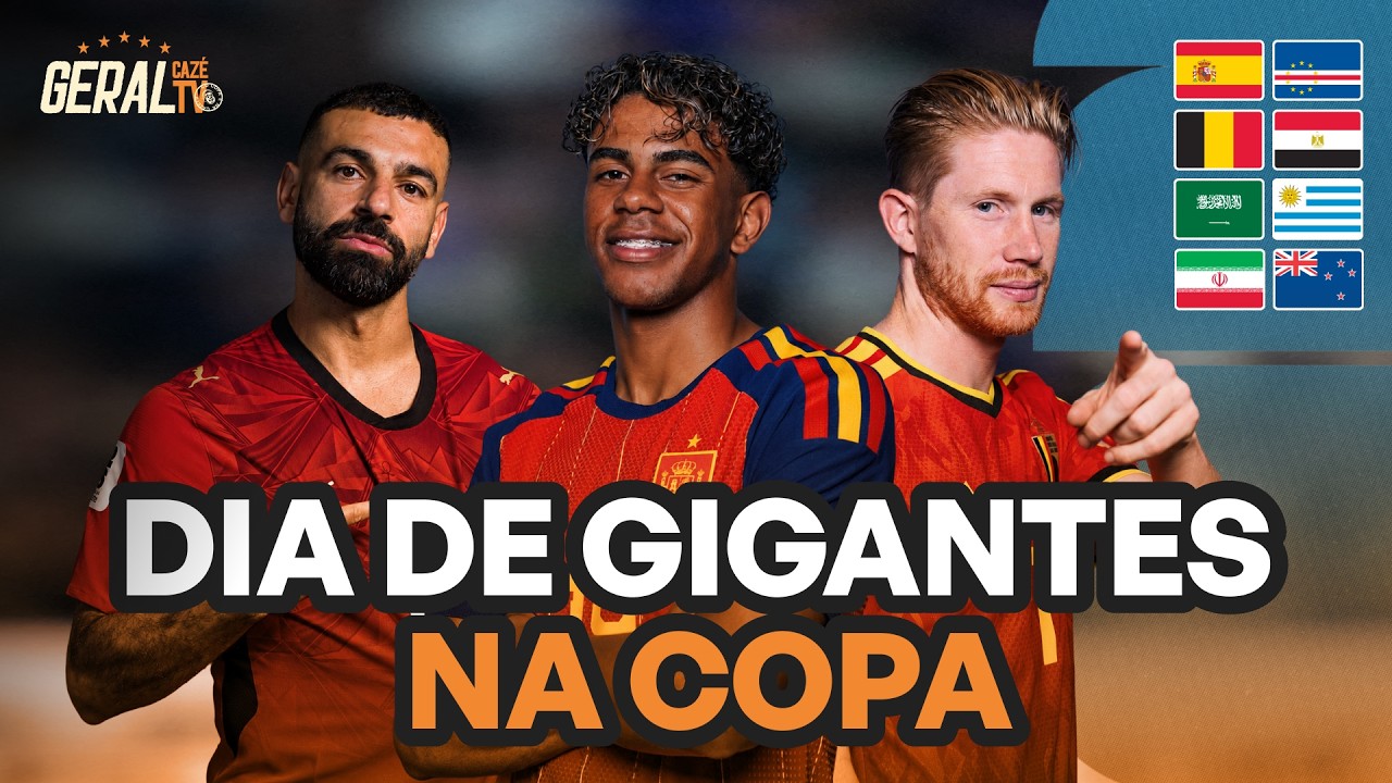 PRIMEIRO JOGO DO YAMAL EM COPAS E DE BRUYNE X SALAH, ISSO É COPA DO MUNDO | GERAL CAZÉTV