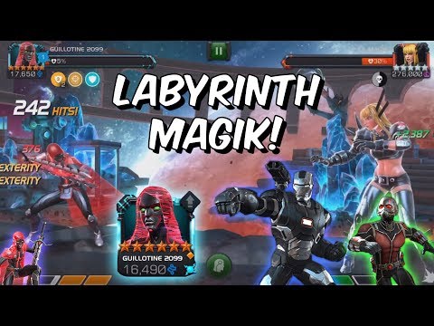 6 Star Guillotine 2099 VS Labyrinth of Legends Magik & War Machine - Marvel Contest of Champions