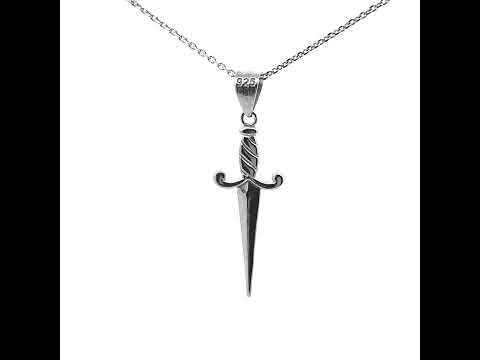 Dagger Necklace - Silver Dagger Pendant - Pamela Love