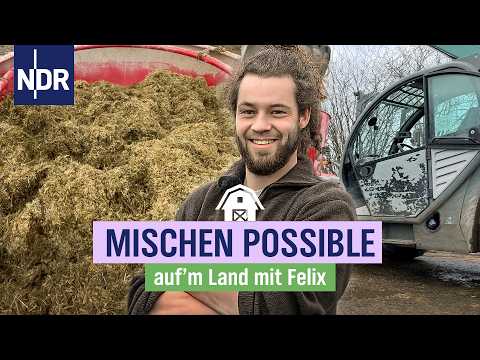 Neuer Futtermischer: Felix spart sich Zeit im Stall | Auf'm Land mit Felix | Folge 02 | NDR