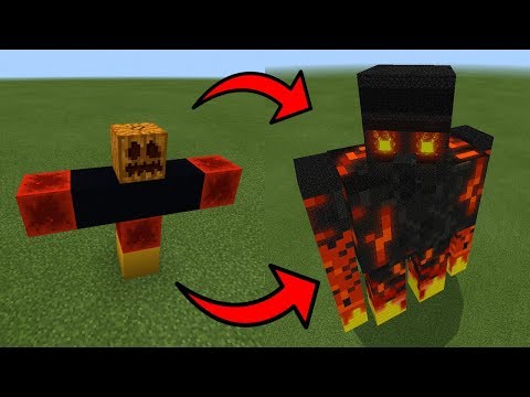 How To Spawn a GIANT MAGMA GOLEM in Minecraft PE