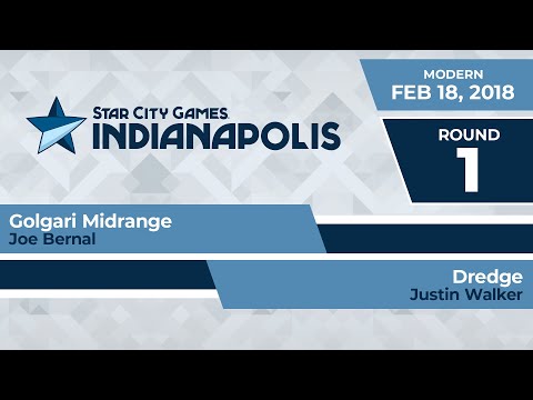 SCGINDY: Round 1 - Joe Bernal vs Justin Walker | Modern