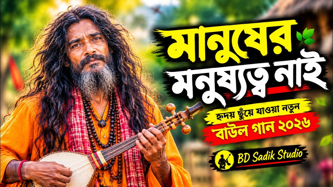 মানুষের মনুষ্যত্ব নাই | হৃদয় ছুঁয়ে যাওয়া নতুন বাউল গান ২০২৬ 💔| Emotional Baul Folk Song 2026