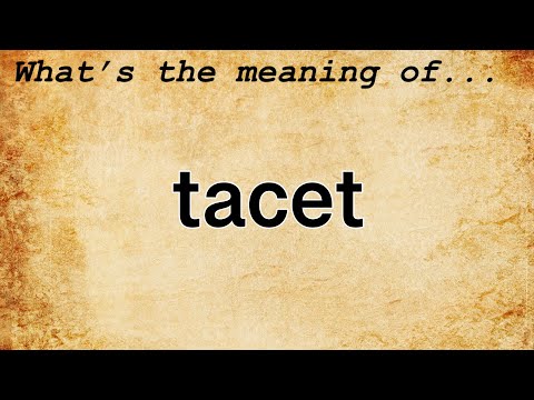 Tacet Meaning : Definition of Tacet