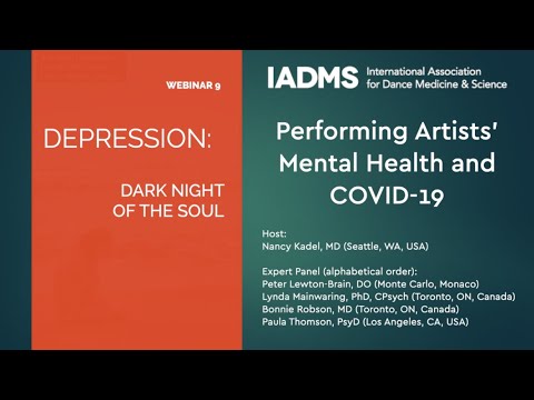 Performing Artists' Mental Health - Webinar 9 - Depression